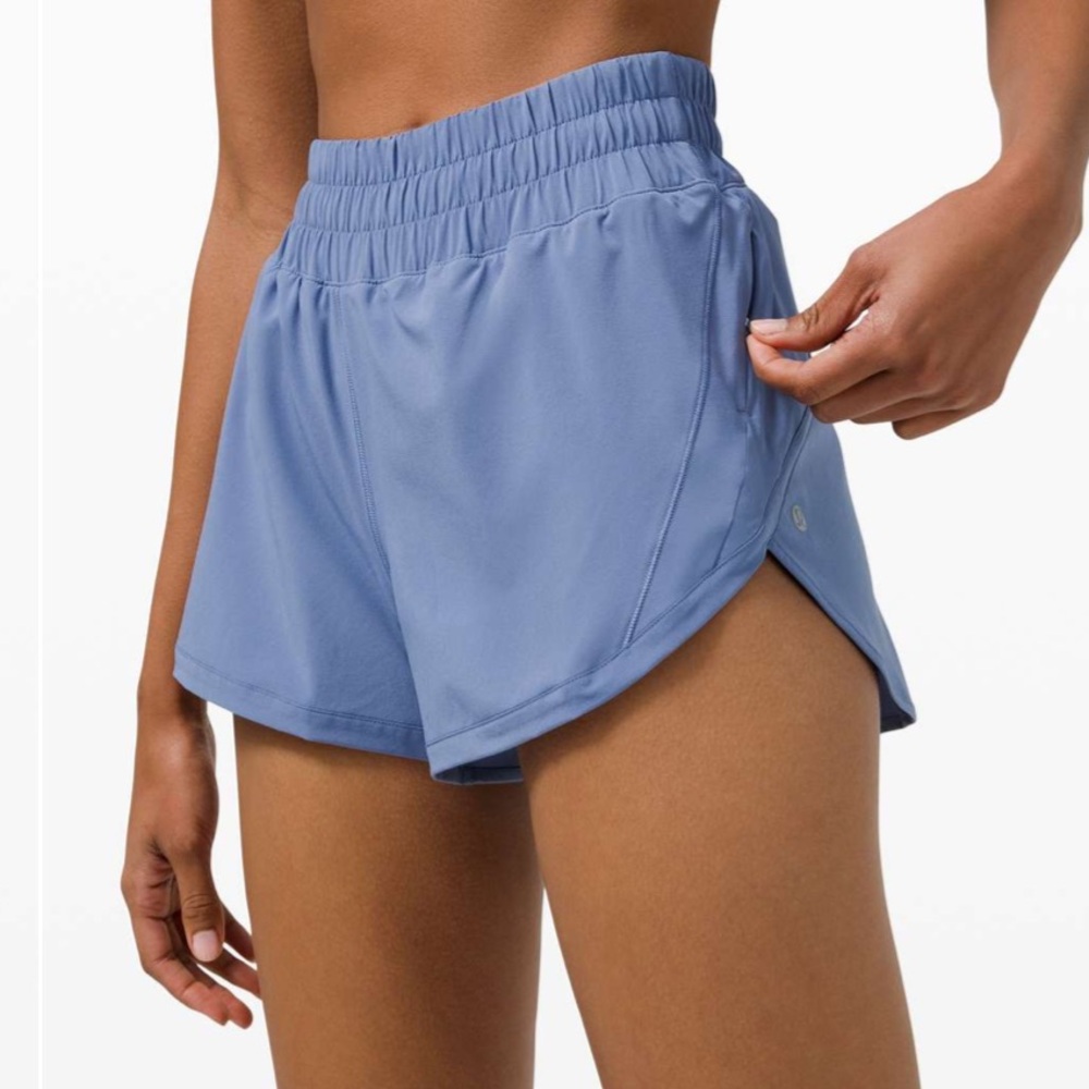 Lululemon Track That High-Rise Short 3" Lined - Water Drop